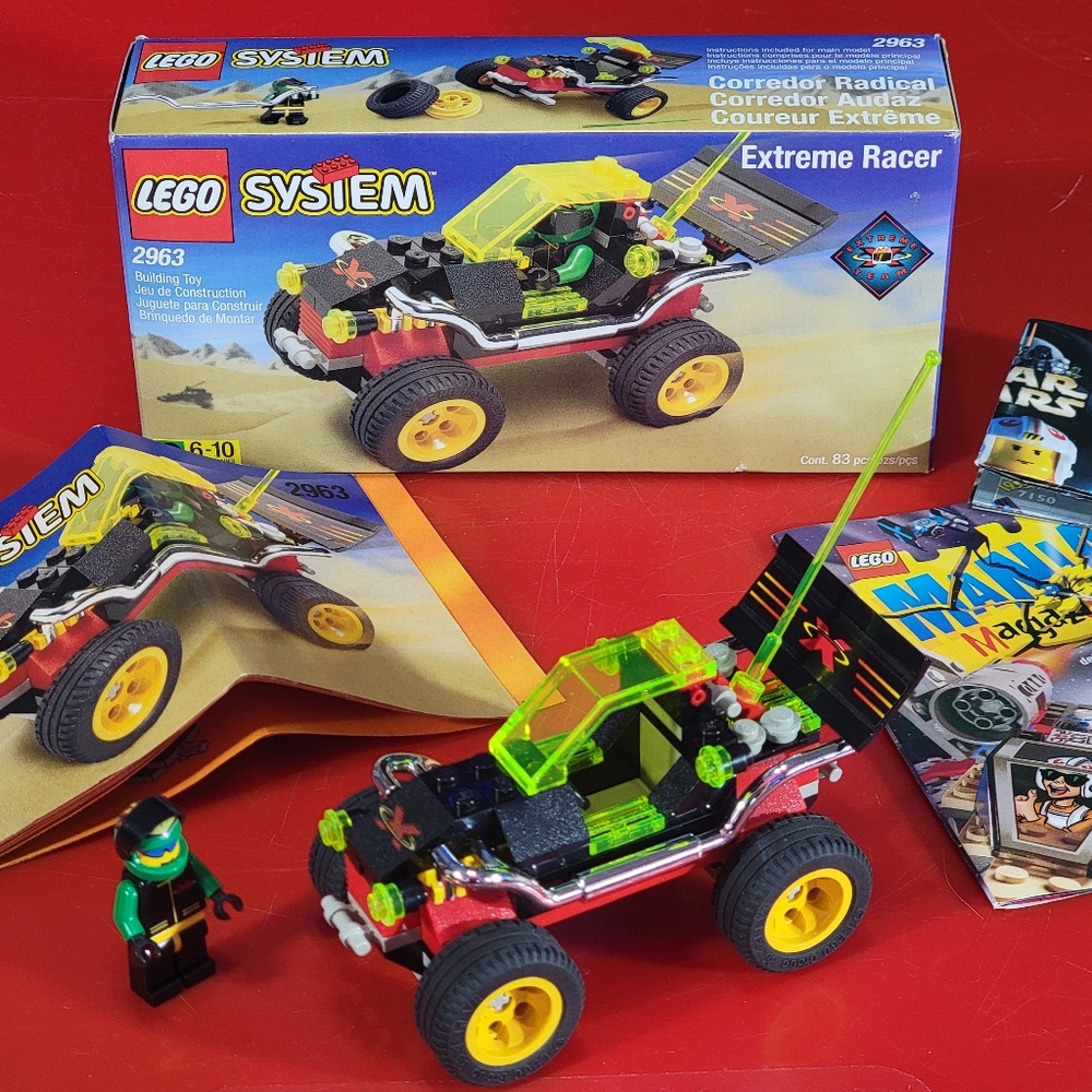 Lego 2963 Extreme Racer 100% Complete + Manual Box Inserts 1999 Vintage CLEAN
